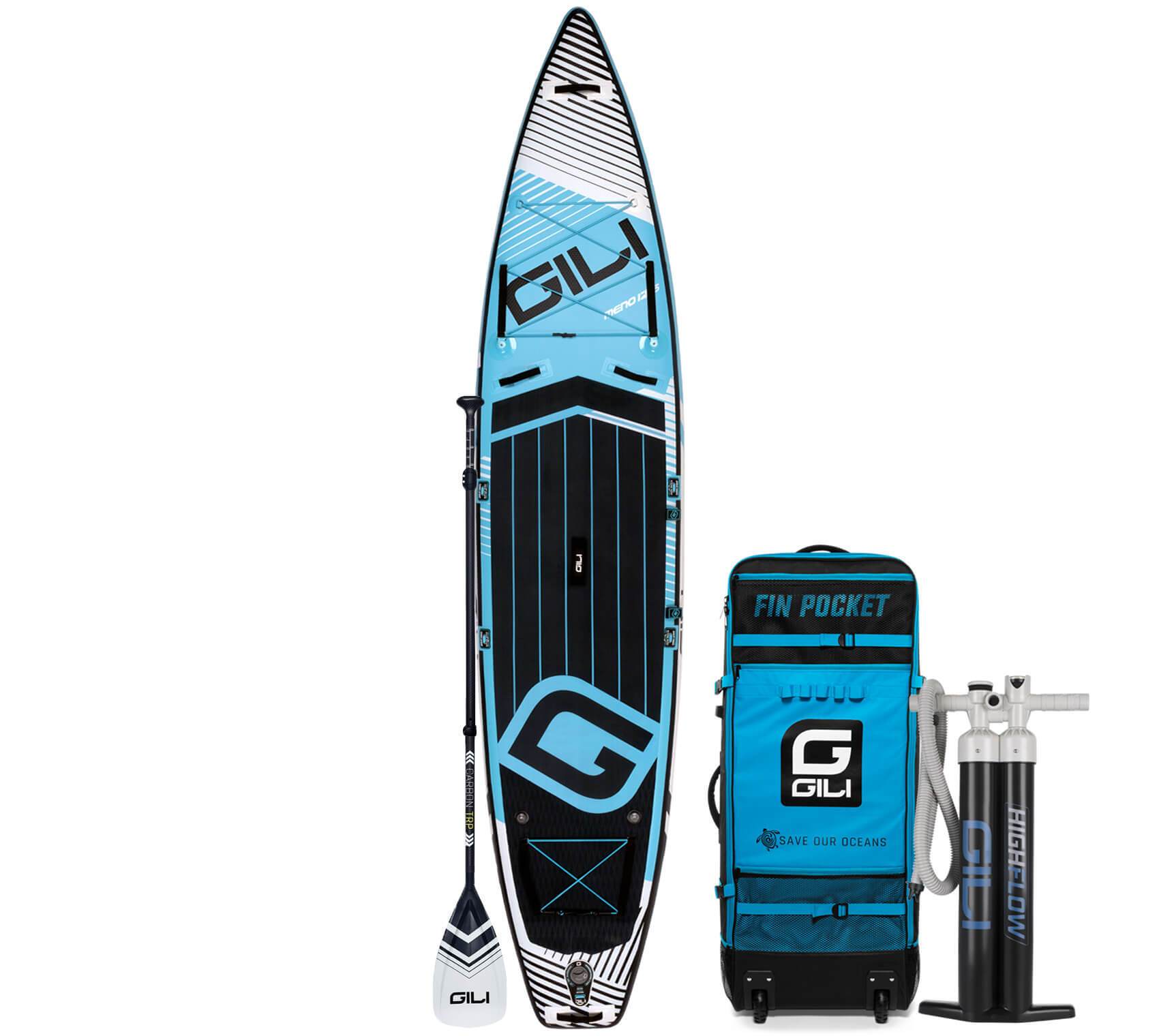 GILI 12'6 Meno Touring inflatable paddle board in Blue